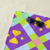 Farbiges geometrisches abstraktes Design Strandtuch (Beispiel)