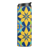 Farbiges geometrisches abstraktes Design Thermosbecher (Nach links gedreht)