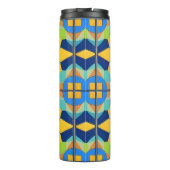 Farbiges geometrisches abstraktes Design Thermosbecher (Rückseite)