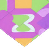 Farbiges geometrisches abstraktes Design Tischdecke (Schrägansicht)