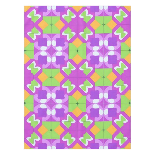 Farbiges geometrisches abstraktes Design Tischdecke (Vorderseite)