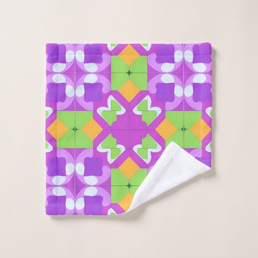 Farbiges geometrisches abstraktes Design Waschlappen (Waschlappen)