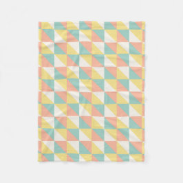 Farbiges geometrisches Abstraktes Dreieck-Muster Fleecedecke