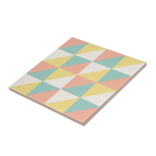 Farbiges geometrisches Abstraktes Dreieck-Muster Fliese (Seite)