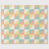 Farbiges geometrisches Abstraktes Dreieck-Muster Geschenkpapier (Flach)