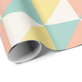 Farbiges geometrisches Abstraktes Dreieck-Muster Geschenkpapier (Rolleneckpunkt)