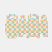 Farbiges geometrisches Abstraktes Dreieck-Muster Geschenkschachtel (Ungefaltet)