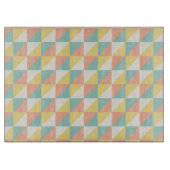 Farbiges geometrisches Abstraktes Dreieck-Muster Schneidebrett (Vorderseite)