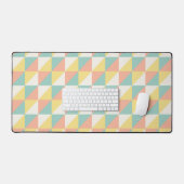 Farbiges geometrisches Abstraktes Dreieck-Muster Schreibtischunterlage (Tastatur & Maus)