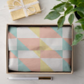 Farbiges geometrisches Abstraktes Dreieck-Muster Seidenpapier (Geschenk)