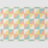 Farbiges geometrisches Abstraktes Dreieck-Muster Seidenpapier (Vorderseite)