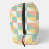 Farbiges geometrisches Abstraktes Dreieck-Muster Waschbeutel (Rechts)