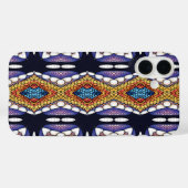 Farbiges geometrisches Abstraktes Muster Case-Mate iPhone Hülle (Rückseite (Horizontal))