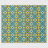 Farbiges geometrisches Abstraktes Muster Geschenkpapier (Flach)