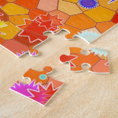 Farbiges geometrisches abstraktes Muster, Puzzle (Seite)