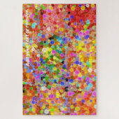 Farbiges geometrisches abstraktes Muster, Puzzle (Vertikal)