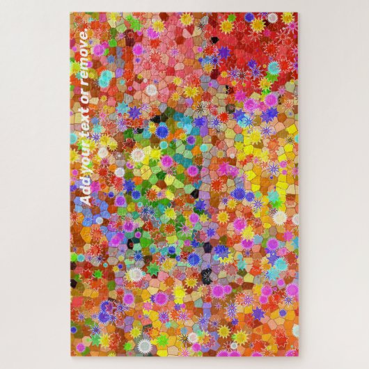 Farbiges geometrisches abstraktes Muster, Puzzle (Vertikal)