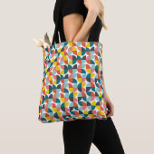 Farbiges geometrisches Abstraktes Muster Tasche (Von Nahem)