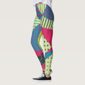 Farbiges geometrisches Abstraktes Vintages Design Leggings (Links)
