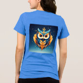 Farbiges geometrisches Aussehen Tri-Blend Shirt (Rückseite)