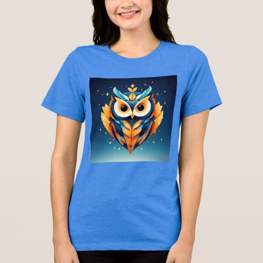 Farbiges geometrisches Aussehen Tri-Blend Shirt (Vorderseite)