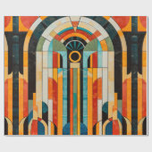 Farbiges geometrisches Deko Muster 2 Geschenkpapier (Flach)