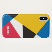 Farbiges geometrisches Design Case-Mate iPhone Hülle (Rückseite (Horizontal))