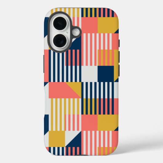 Farbiges geometrisches Design Case-Mate iPhone Hülle (Rückseite)