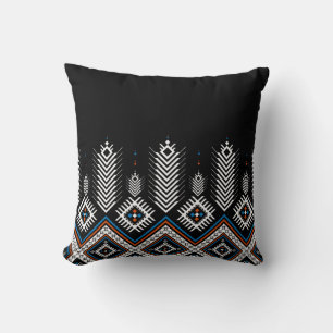 Farbiges geometrisches Design der Stämme Kissen