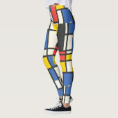 Farbiges geometrisches Design des Mondrian Style Leggings (Links)
