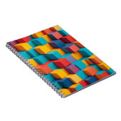 Farbiges geometrisches Design für 3D-Cubes Notizblock (Rechte Seite)
