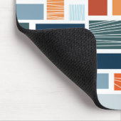 Farbiges geometrisches Design im Stil des Mittelja Mousepad (Ecke)