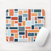 Farbiges geometrisches Design im Stil des Mittelja Mousepad (Mit Mouse)