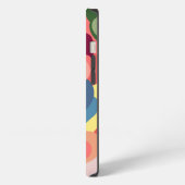 Farbiges geometrisches Design iPhone Hülle (Linke Seite)