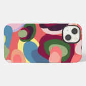 Farbiges geometrisches Design iPhone Hülle (Rückseite (Horizontal))
