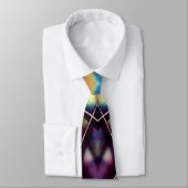 Farbiges geometrisches Design Krawatte (Gebunden)
