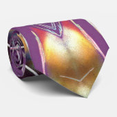 Farbiges geometrisches Design Krawatte (Gerollt)