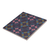 Farbiges geometrisches Diamantmuster Fliese (Seite)