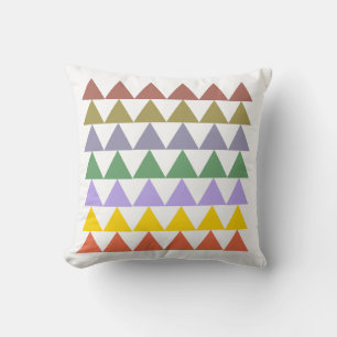 : Farbiges geometrisches Dreieck Kissen