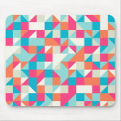 Farbiges geometrisches Dreieck-Muster Mousepad (Vorne)