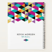 Farbiges geometrisches Dreieck Planer (Rückseite)