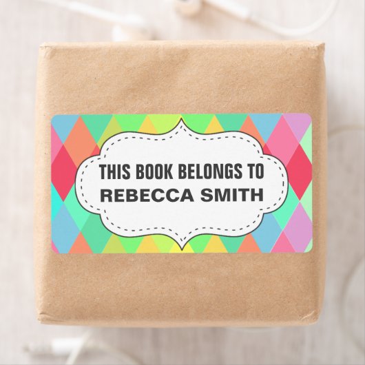 Farbiges geometrisches Etikett | BUCHZEICHEN (Insitu)