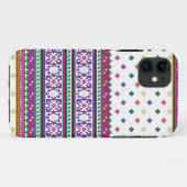 Farbiges geometrisches Folkloredesign mit Blume Case-Mate iPhone Hülle (Rückseite (Horizontal))