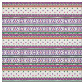 Farbiges geometrisches Folkloredesign mit Blume Stoff (Muster)