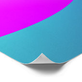 Farbiges geometrisches Fraktal Abstrakt Poster (Ecke)