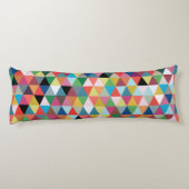 Farbiges geometrisches Gemustertes Kissen (Rückseite)