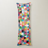 Farbiges geometrisches Gemustertes Kissen (Rückseite (Vertikal))