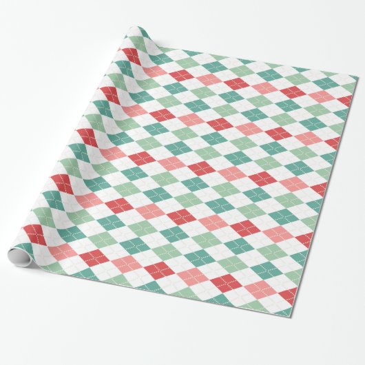 Farbiges geometrisches Harlequin Nahtloses Muster Geschenkpapier (Ungerollt)