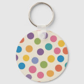 Farbiges geometrisches Hexagon-Muster Schlüsselanhänger (Rückseite)
