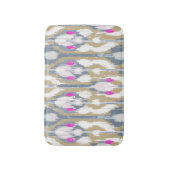 Farbiges geometrisches Ikat-Muster Badematte (Vorderseite Vertikal)